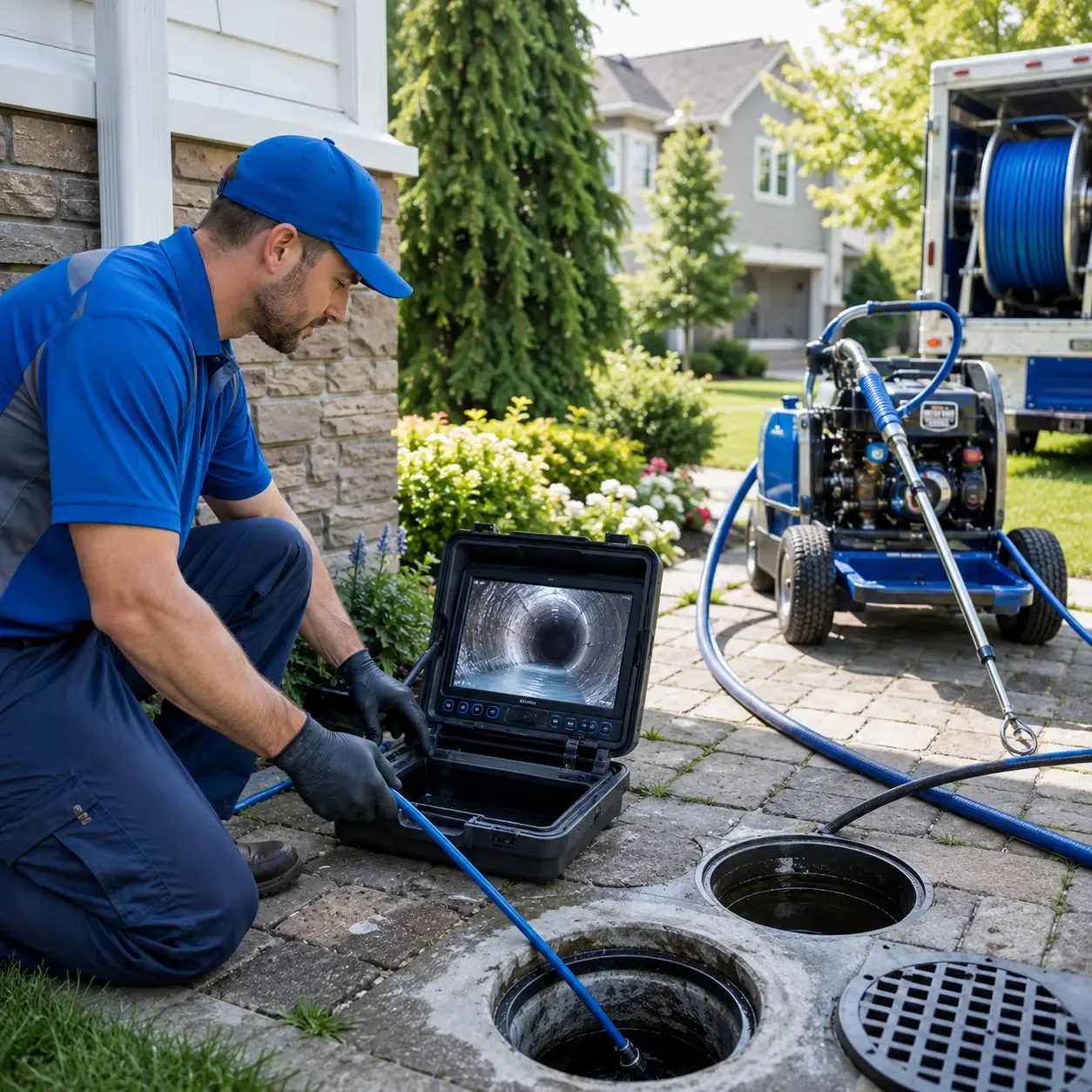 Outdoor drain cleaning professionals serving Ansonia, CT